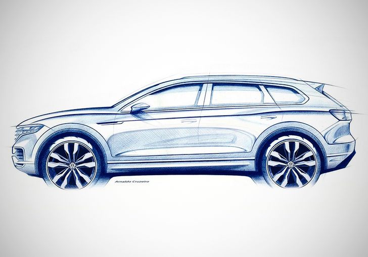 Эскиз Volkswagen Touareg